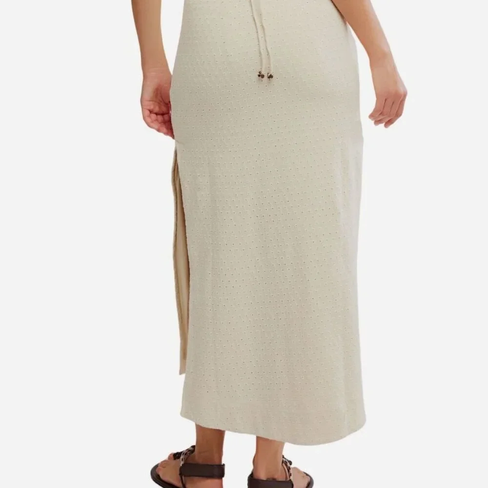 **NWT** Free People Sleeveless Eyelet Embroidered Midi Dress, Medium - Picture 6 of 16